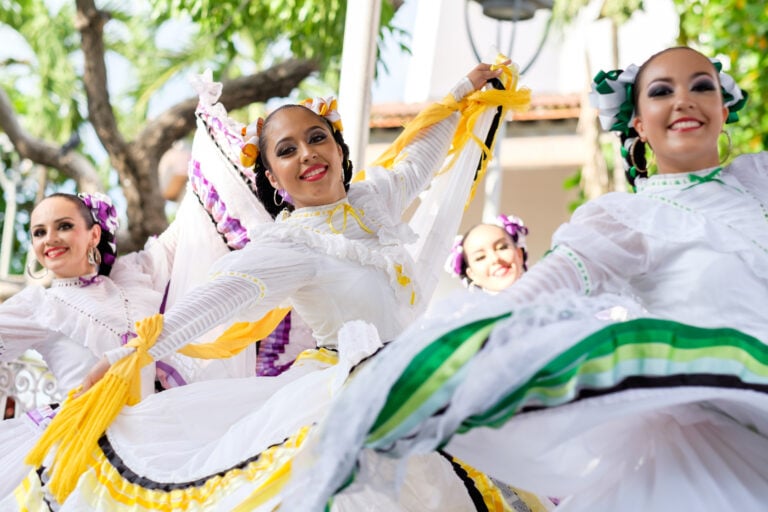 Group Of Folkloristic Mexican Dancers